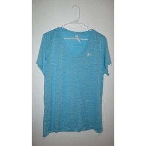 Under Armour Blue V-Neck T-shirt Size XL